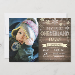 Convites primeiro aniversario Russo Winter Onederland Convi