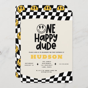 Convites primeiro aniversario sorriso rosto retrógrado bran