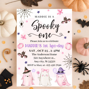 Convites Primeiro aniversario Spooky Halloween