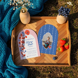 Convites primeiro aniversario Strawberry Berry Foto do Prim