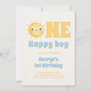 Convites Primeiro aniversario Sun Boy
