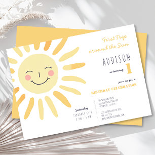 Convites Primeiro aniversario Sunshine