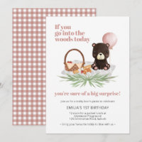 primeiro aniversario Teddy Bear Picnic Pink verifi