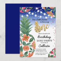 Primeiro aniversario Tropical Luau Pineapple Light