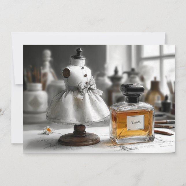 Convites primeiro aniversario - "Um ano de amor e riso" (Frente)