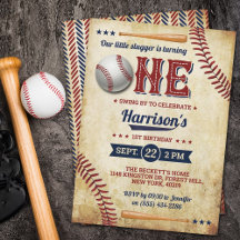 Primeiro aniversario Vintage Baseball Boys