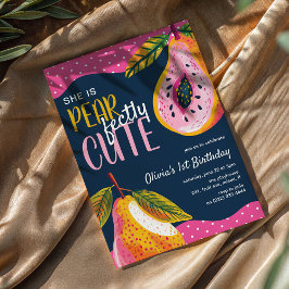 Convites Primeiro aniversario Whimsical PEARfectlyCute