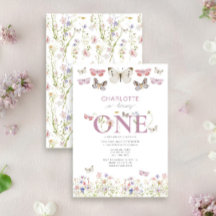 primeiro aniversario Wildflower Torna Uma Borbolet