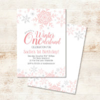 Primeiro aniversario Wonderland de inverno Prata R