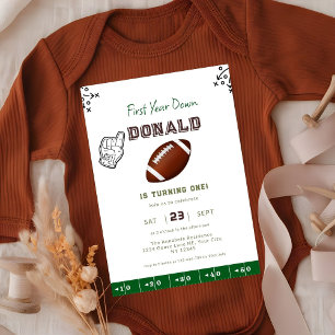 Convites Primeiro Ano de Futebol Aniversário de 1 Ano 