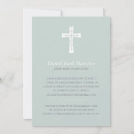 Convites Primeiro comunhão dos meninos azuis