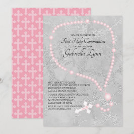 Convites Primeiro comunhão santamente da miçanga