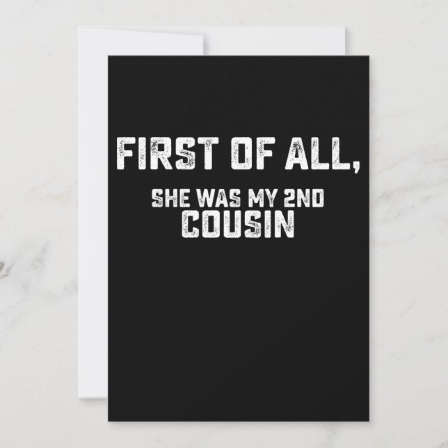 Convites Primeiro, Ela Era Minha Prima segundo (Frente)