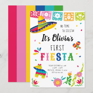 Convites Primeiro Fiesta, sem tempo para o aniversário de s