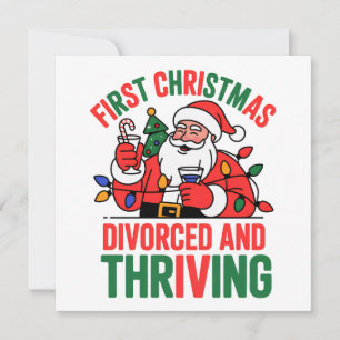 Convites Primeiro Natal Divorciado e Próspero Natal