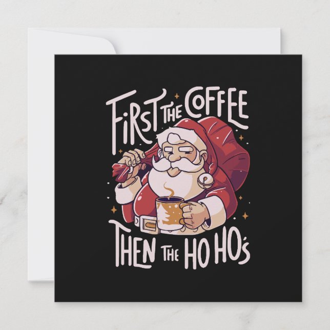 Convites Primeiro o Café Depois o HOHO (Frente)