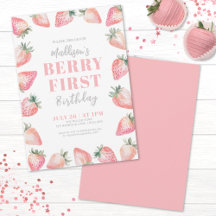 Primeiro primeiro aniversario do Strawberry Berry