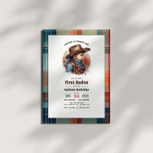 “Primeiro Rodeio” Caubói Rústico Aniversário de 1 