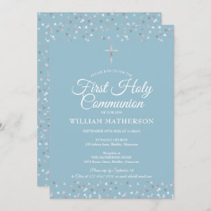 Convites  Primeiro Sagrado Comboios Prateados Modernos da C