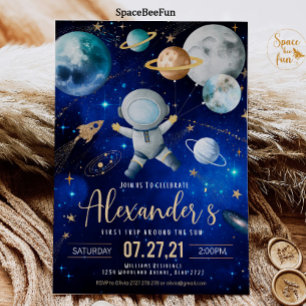 Convites Primeiro Trilha do Espaço em Volta ao Sol Exterior