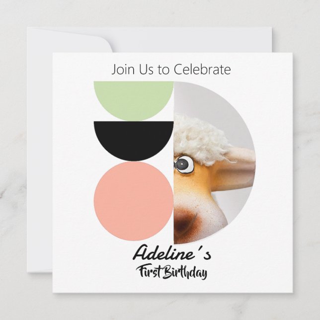 Convites Primer cumpleaños (Frente)