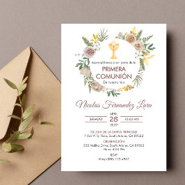 Convites Primera Comunion Spain Chalice First Commune
