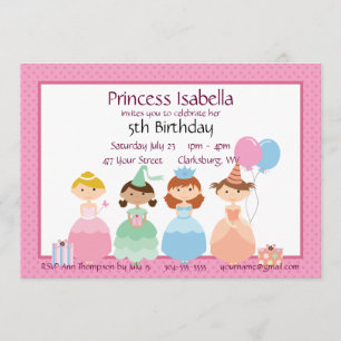 Convites Princesa Aniversário