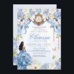Convites Princesa Azul Claro Doce 16 Cinderela V2<br><div class="desc">Um sonho de conto de fadas tornou-se realidade. Seu dia especial merece um design de convite muito especial. Dei tanto tempo e me importo em projetar este convite e estou APAIXONADO. Espero que você também esteja! Este convite à Cinderela apresenta tantos toques de luxo perfeitos para a sua bola real....</div>