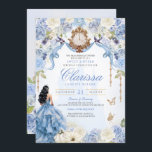 Convites Princesa Azul Claro Doce 16 Cinderela V2<br><div class="desc">Um sonho de conto de fadas tornou-se realidade. Seu dia especial merece um design de convite muito especial. Dei tanto tempo e me importo em projetar este convite e estou APAIXONADO. Espero que você também esteja! Este convite à Cinderela apresenta tantos toques de luxo perfeitos para a sua bola real....</div>