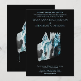 Convites *~* Princesa Cavaleiro Casamento no Castelo Mediev