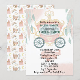 Convites Princesa Chá de fraldas