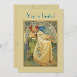 Convites Princesa chá de panela de Nouveau da arte