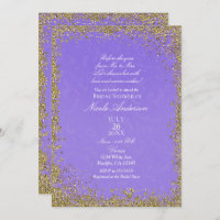 Princesa Chá de panela de Storybook Damask Purple