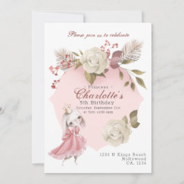 Convites Princesa Coelho Festa de aniversário Personalizada