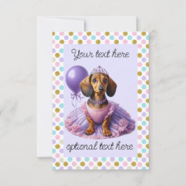 Convites Princesa Dachshund