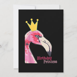 Convites Princesa de Aniversário Menina Flamingo Flamingo