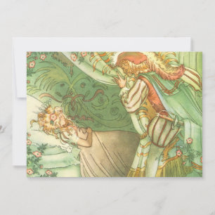 Convites Princesa de Bela Dormente, Vintage Fairy Tale