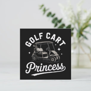 Convites Princesa Engraçada de Carrinho de Golfe Senhoras d