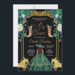 Convites Princesa Eserald Green e Dourada Charra Mis Quince<br><div class="desc">Princesa Emerald Green & Dourada Charra Mis Quince ConviteMis Quince Anos,  15 Birthday</div>