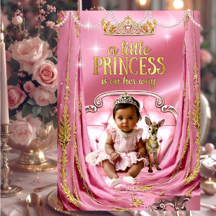 Convites Princesa Étnica Rosa Chuveiro de Bebê Cervo Bebê