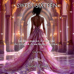 Convites Princesa Étnica Sweet 16 Aniversário Púrpura Rosa<br><div class="desc">O étnico Africano-Americano Fairytale Princesa Sweet 16 Festa de aniversário Púrpura Rosa. Princesa Doce 16 Aniversário 16ª Festa de aniversário. Tiara Dress e estrelas de prata de rendas brancas brilham. Bonito adorável Por favor, note: não é um lugar real ou joias/joias. Qualquer Aniversário da idade. Personalize com seus próprios detalhes....</div>