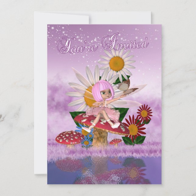 Convites Princesa feericamente festa de aniversário - o (Frente)