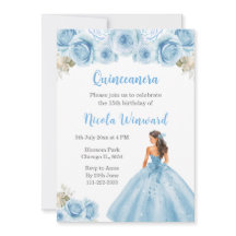 Princesa Floral, Quinceanera Azul