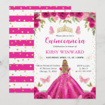 Princesa loira, princesa quinceanera, de vestido r