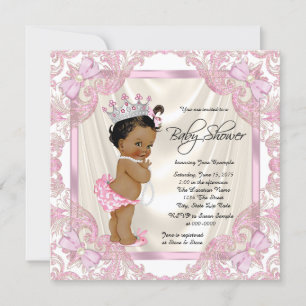 Convites Princesa Pearl Chá de fraldas