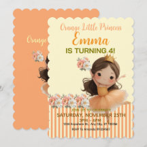 Princesa Pequena Laranja Bola