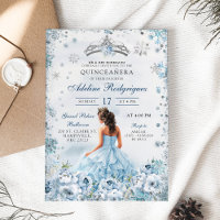Princesa Real Azul Aniversário de 16 Anos Mexicana