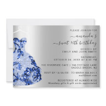 Princesa Real Vestido Doce Doce 16º Marinho Azul P