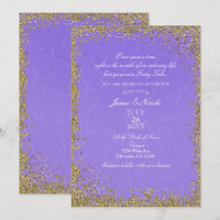 Princesa Roxo Damask Conto de Fadas Elegante Casam