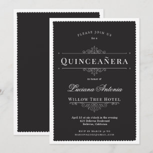 Convites Princesa Royal Elegant Quinceanera
